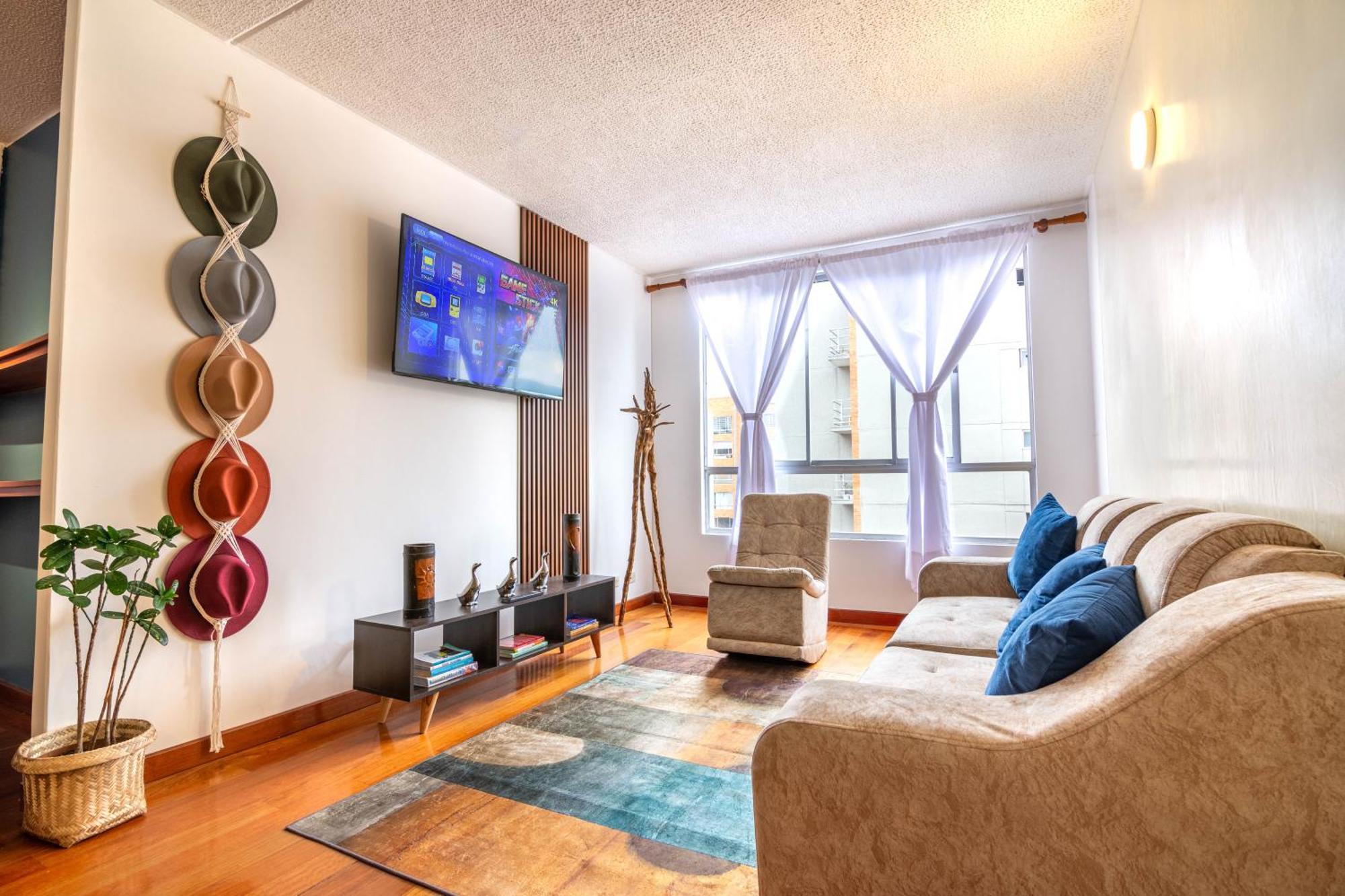 City Escape, Brand New Flat With Wooden Accent In Upper Class Neighborhood In Bogota Luaran gambar